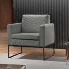 Poltrona Apolo Base Metálica Preta