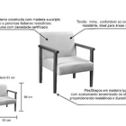 Poltrona Ares Linho Rosa My House