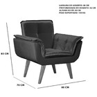 Poltrona Argus Base Palito 01 Lugar Bisart Rosa