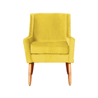 Poltrona Ariane Luxo Suede Cores - Ds Estofados - Amarelo