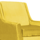 Poltrona Ariane Luxo Suede Cores - Ds Estofados - Amarelo
