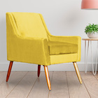 Poltrona Ariane Luxo Suede Cores - Ds Estofados - Amarelo