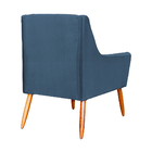 Poltrona Ariane Luxo Suede Cores - Ds Estofados - Azul Royal