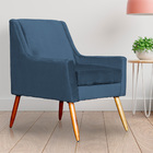 Poltrona Ariane Luxo Suede Cores - Ds Estofados - Azul Royal