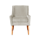 Poltrona Ariane Luxo Suede Cores - Ds Estofados - Bege