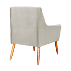 Poltrona Ariane Luxo Suede Cores - Ds Estofados - Bege