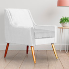 Poltrona Ariane Luxo Suede Cores - Ds Estofados - Branco