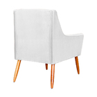 Poltrona Ariane Luxo Suede Cores - Ds Estofados - Branco