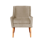 Poltrona Ariane Luxo Suede Cores - Ds Estofados - Capuccino