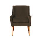 Poltrona Ariane Luxo Suede Cores - Ds Estofados - Marrom