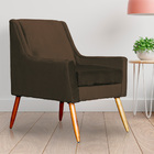 Poltrona Ariane Luxo Suede Cores - Ds Estofados - Marrom