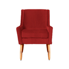 Poltrona Ariane Luxo Suede Cores - Ds Estofados - Vermelho