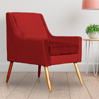 Poltrona Ariane Luxo Suede Cores - Ds Estofados - Vermelho