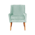 Poltrona Ariane Requinte Veludo Cores - Ds Estofados - Acqua