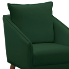 Poltrona Arizona Veludo Pés Trapézio Castanho - D'rossi - Ver