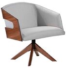 Poltrona Asuna Estofada Giratória