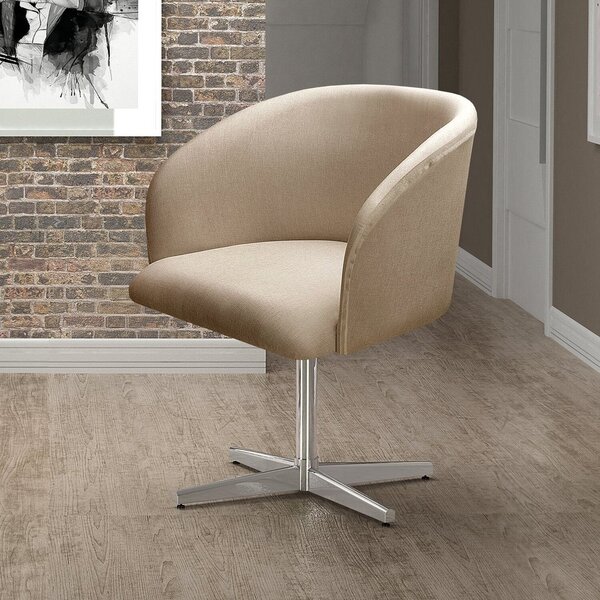 Poltrona Atenas Base Giratória De Alumínio Sala De Estar Marr