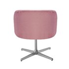 Poltrona Atenas Base Giratória De Alumínio Sala De Estar Rose