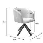 Poltrona Atenas Base Giratória De Madeira Sala Rosa