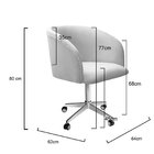 Poltrona Atenas Com Rodízio Decoração Sala De Estar Azul Mari