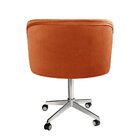 Poltrona Atenas Com Rodízio Decoração Sala De Estar Terracota
