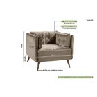 Poltrona Atenas Estofados Buriti Bege/claro