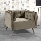 Poltrona Atenas Estofados Buriti Bege/claro