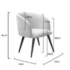 Poltrona Atenas Pé Palito Decorativa Para Sala De Estar Azul