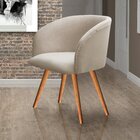 Poltrona Atenas Pé Palito Decorativa Para Sala De Estar Cinza