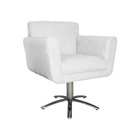 Poltrona Atenas Pés Giratório Metal Suede Escolha Sua Cor - W