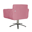 Poltrona Atenas Pés Giratório Metal Suede Escolha Sua Cor - W