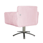 Poltrona Atenas Pés Giratório Metal Suede Escolha Sua Cor - W