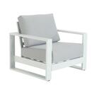 POLTRONA ATHENA ALU  BCO NATERIAL