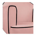 Poltrona Athena Base Giratória Madeira Linho  - Doce Sonho Mó