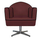 Poltrona Athena Base Giratória Metal Corano  - Doce Sonho Móv