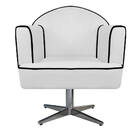 Poltrona Athena Base Giratória Metal Corano  - Doce Sonho Móv