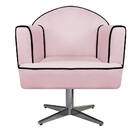Poltrona Athena Base Giratória Metal Corano  - Doce Sonho Móv