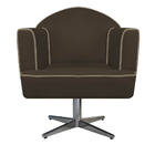 Poltrona Athena Base Giratória Metal Suede  - Amarena Móveis