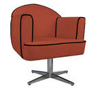 Poltrona Athena Base Giratória Metal Suede  - Doce Sonho Móve