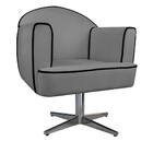 Poltrona Athena Base Giratória Metal Suede  - Doce Sonho Móve
