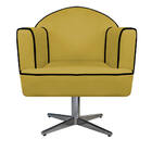 Poltrona Athena Base Giratória Metal Suede  - Doce Sonho Móve