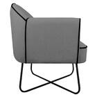 Poltrona Athena Base X Corano  - Amarena Móveis - Cinza