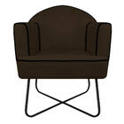 Poltrona Athena Base X Corano  - Amarena Móveis - Marrom