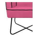 Poltrona Athena Base X Corano  - Amarena Móveis - Pink