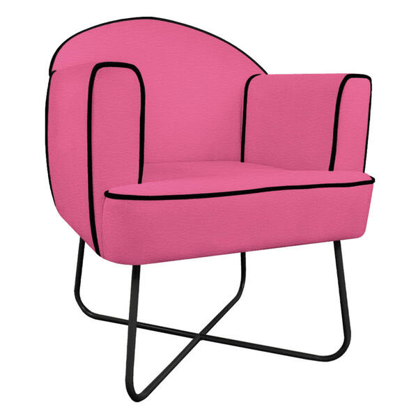 Poltrona Athena Base X Corano  - Amarena Móveis - Pink