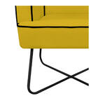 Poltrona Athena Base X Corano  - Doce Sonho Móveis - Amarelo