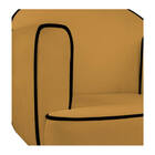 Poltrona Athena Base X Suede  - Amarena Móveis - Mostarda