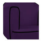 Poltrona Athena Base X Suede  - Doce Sonho Móveis - Roxo