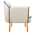 Poltrona Athena Pés Palito Corano  - Amarena Móveis - Bege