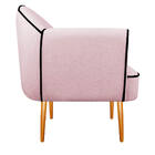 Poltrona Athena Pés Palito Corano  - Amarena Móveis - Rosa Be